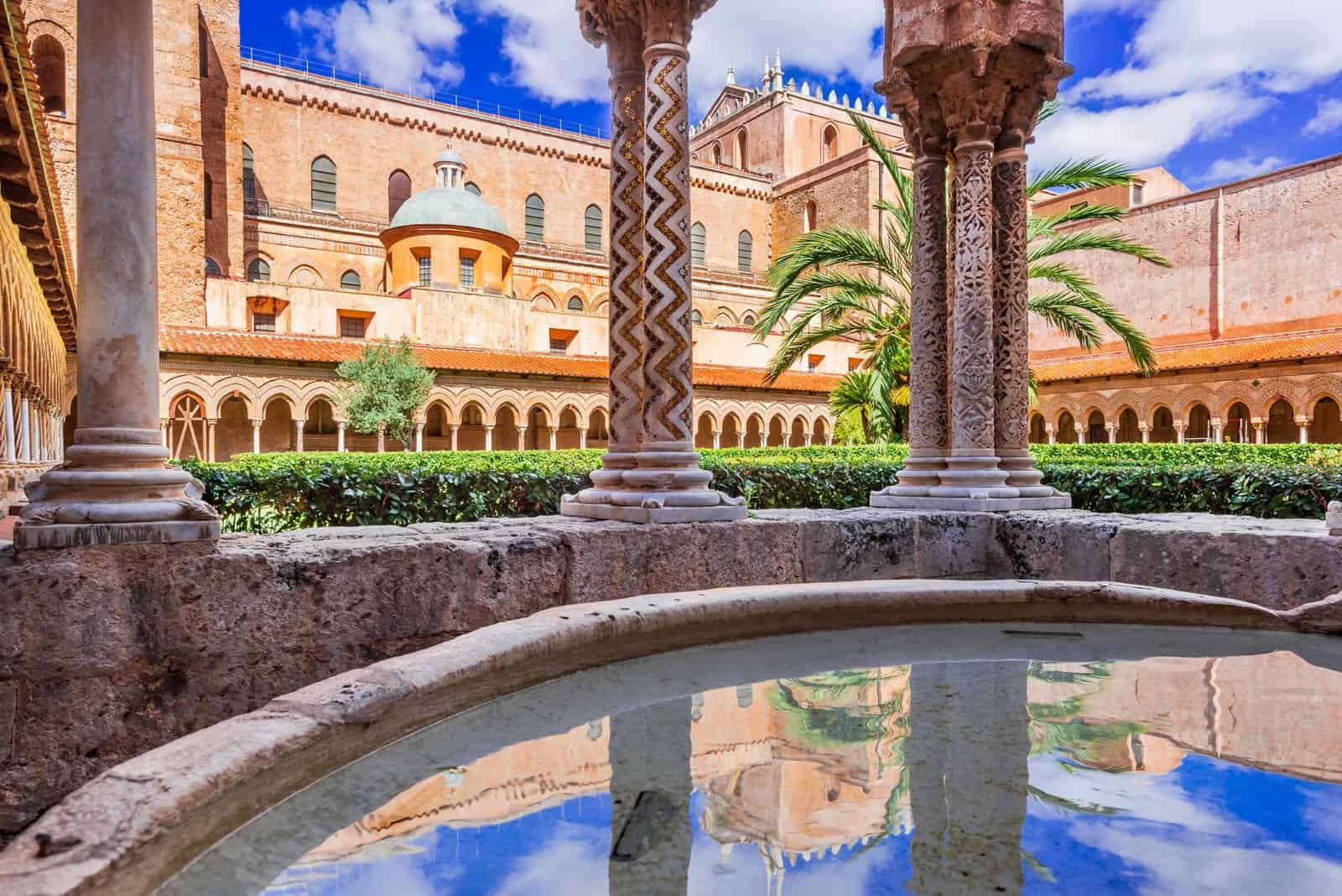 Monreale is a Norman-Byzantine cathedral in Sicily, Italy overlooking Palermo city.